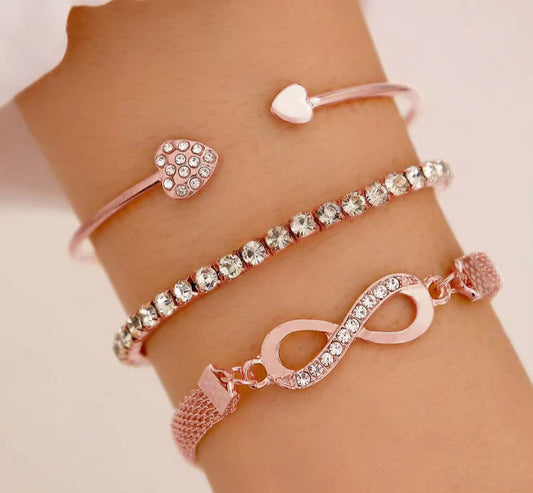 Peachy Heart Sparkle Set